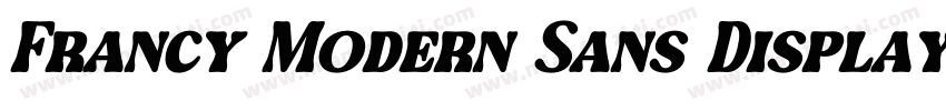 Francy Modern Sans Display字体转换